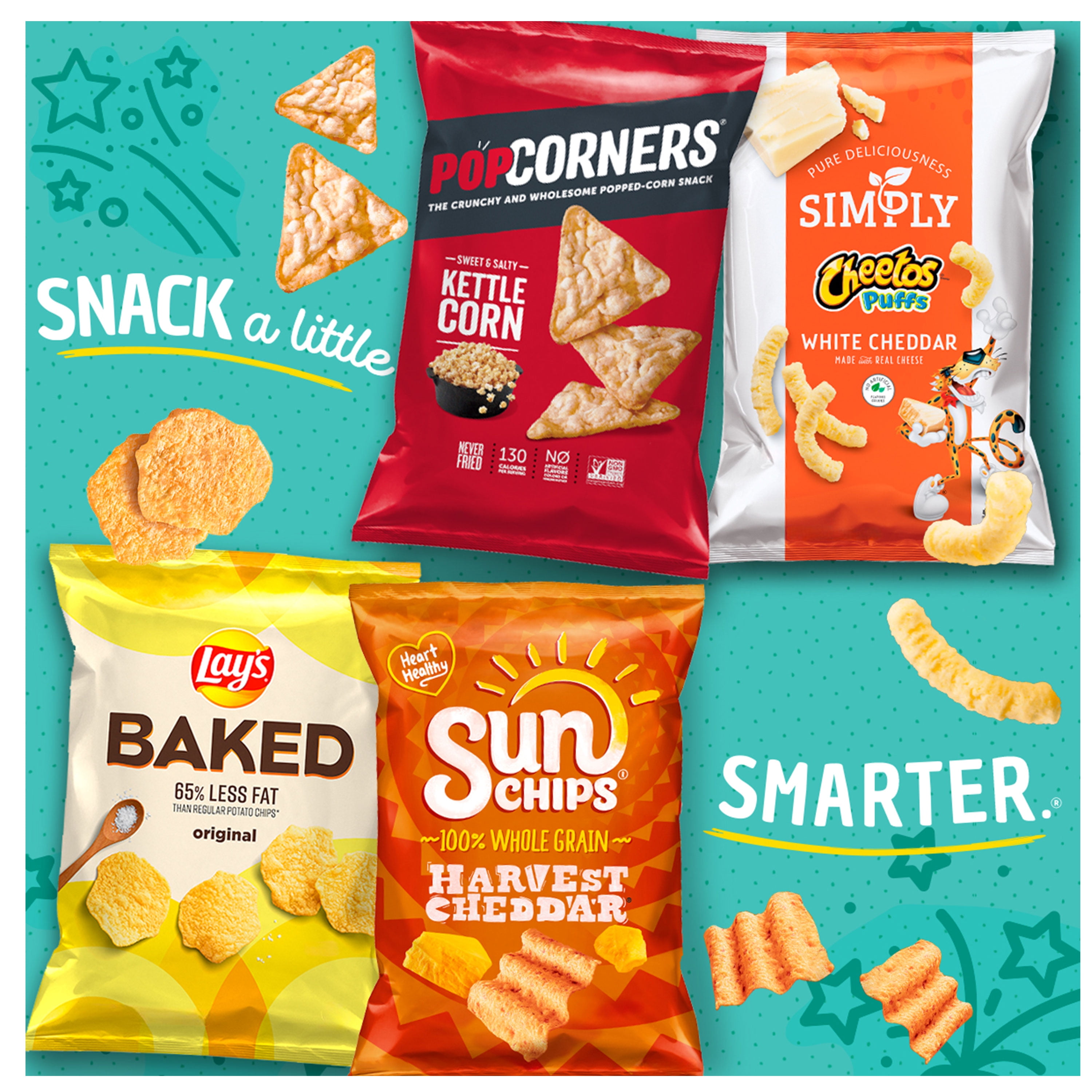 (2 pack) SunChips Minis Garden Salsa Flavored Canister, 3.75 oz thumbnail 3