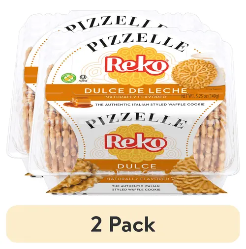 (2 pack) Reko Pizzelle Dulce de Leche, 5.25oz, 150g thumbnail 2