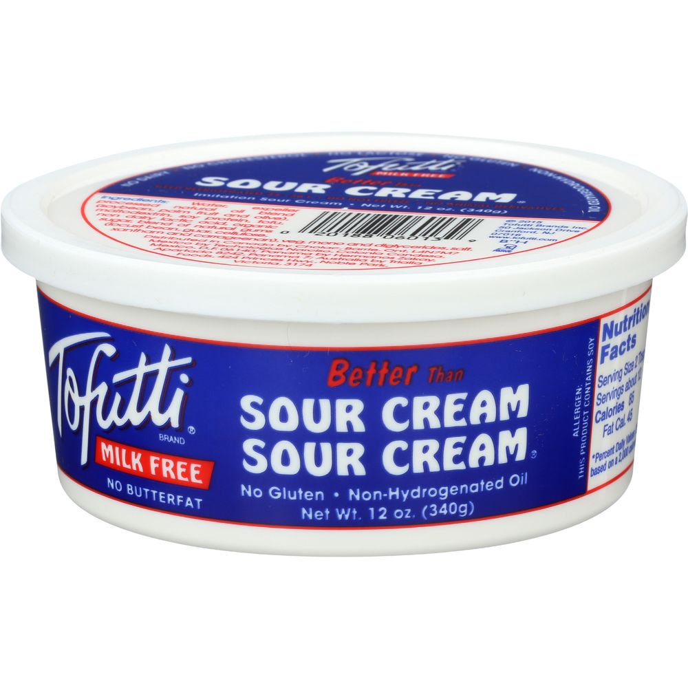 Tofutti Brand Blue Tub Non Hydrogenated Sour Supreme Cream, 12 Ounce -- 12 per case. thumbnail 2