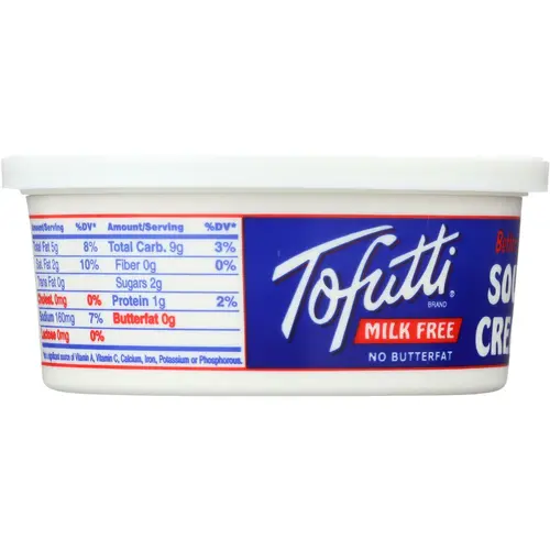 Tofutti Brand Blue Tub Non Hydrogenated Sour Supreme Cream, 12 Ounce -- 12 per case. thumbnail 3