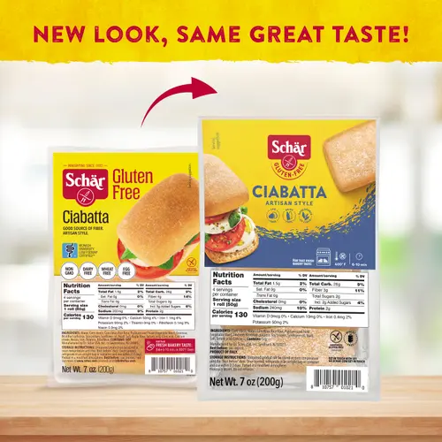 (3 pack) Schar Gluten Free Ciabatta Rolls, Artisan Bread Rolls Multipack, 7 oz, 4 Count thumbnail 3
