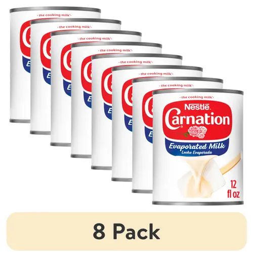 (8 pack) Nestle Carnation Vitamin D Added Evaporated Milk for Easter Baking, 12 fl. oz. Can