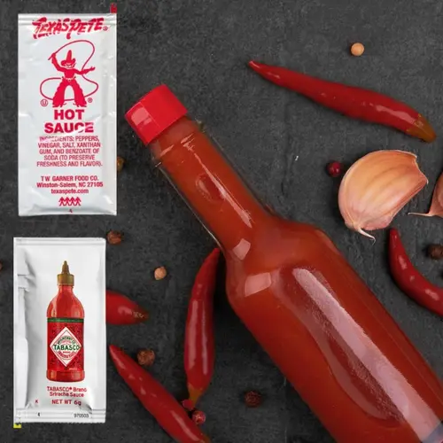 Hot Sauce Single Serve Packets Variety Pack - Assortment of up to 16 Different Varieties (64 Count) thumbnail 2