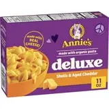 (4 pack) Annie's Deluxe Shells and Aged Cheddar, Pasta and Cheese Sauce, Mac and Cheese, 11 oz thumbnail 2