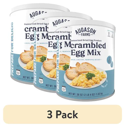 (3 pack) Augason Farms Scrambled Egg Mix Large Can
