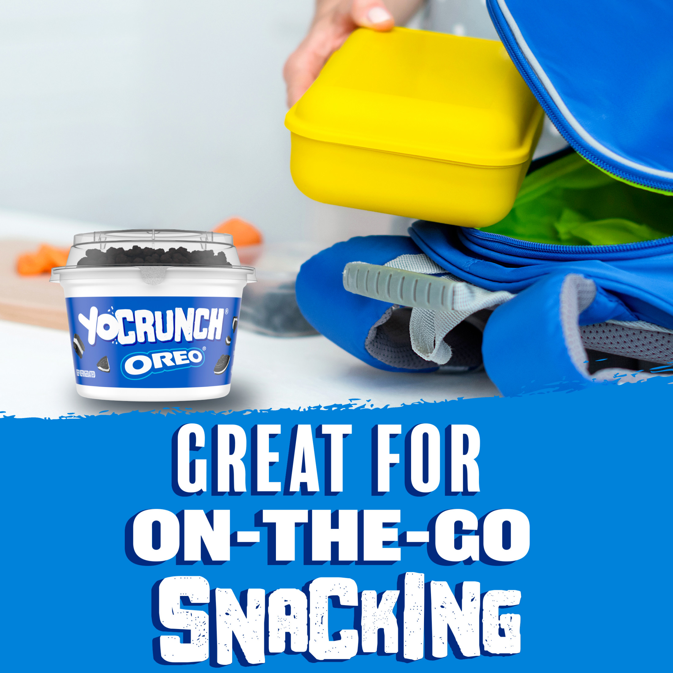 YoCrunch Vanilla Low Fat Yogurt with OREO(R) Cookie Pieces, 4 oz Yogurt Cups, 4 Count thumbnail 3