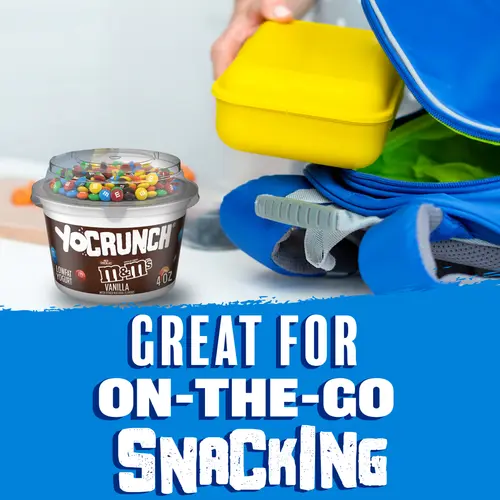YoCrunch Vanilla Low Fat Yogurt with Mini M&Ms(R), 4 oz Yogurt Cups, 4 Count thumbnail 4