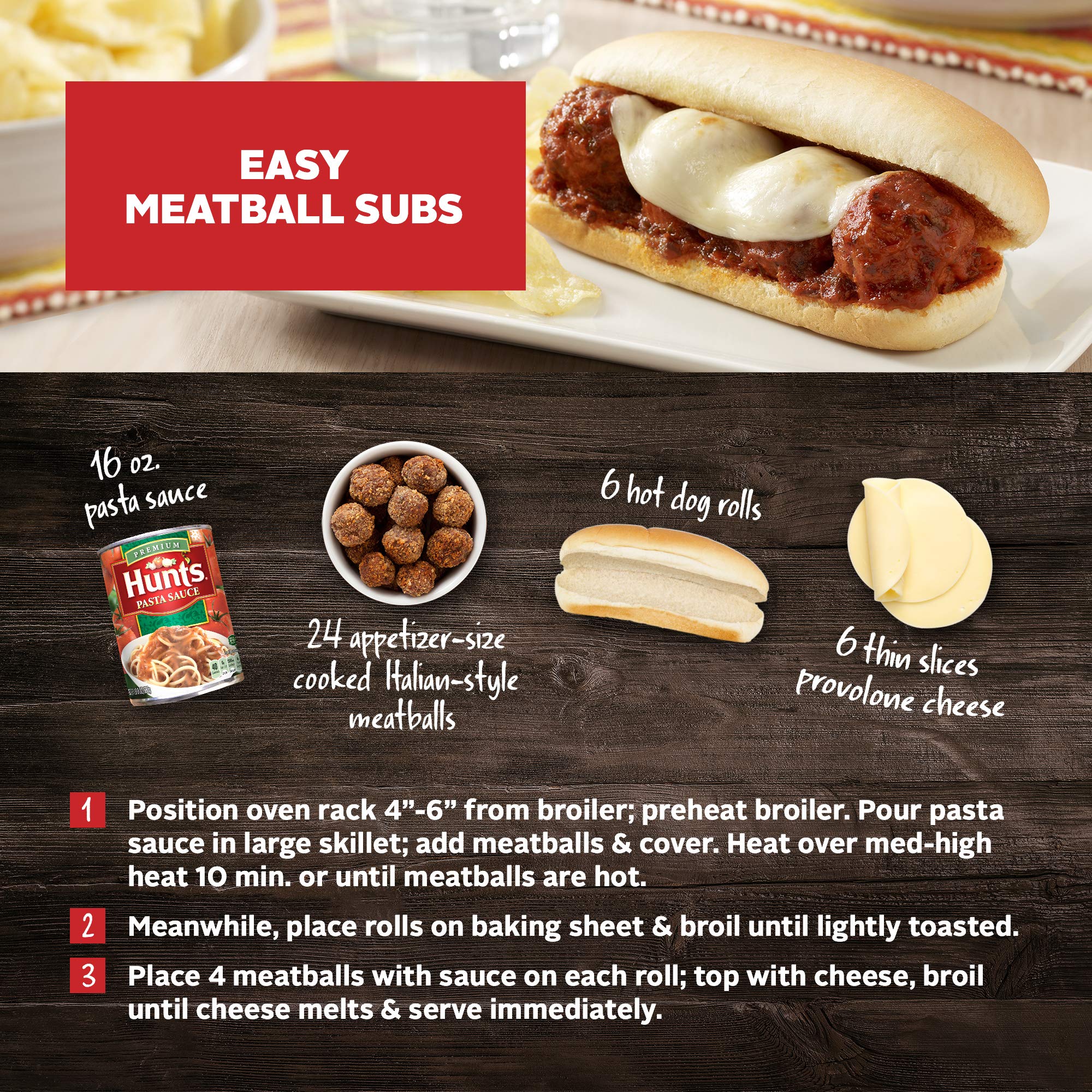 (6 pack) Hunt's Four Cheese Pasta Sauce, 24 oz Can thumbnail 3