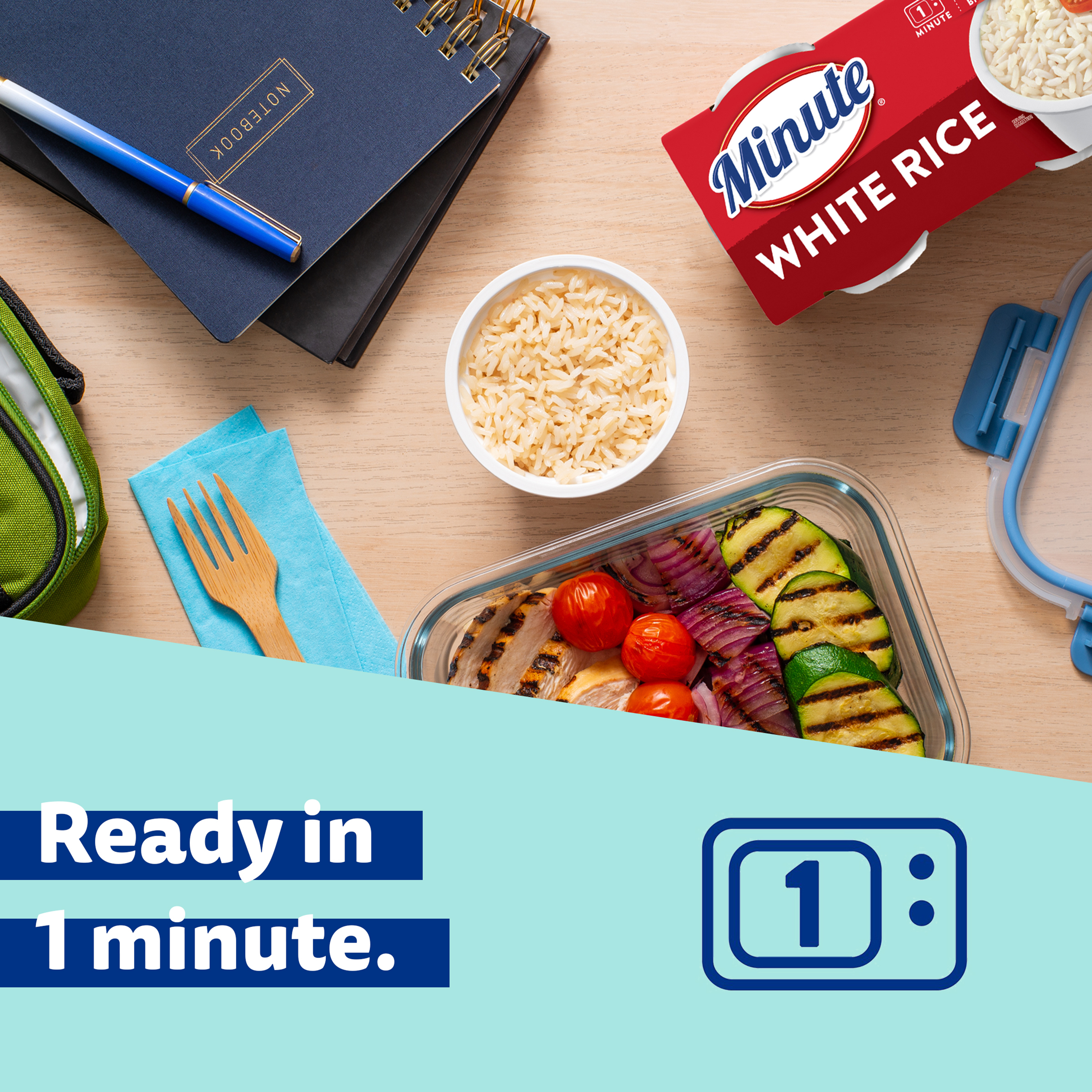 (8 pack) Minute White Rice, Microwaveable Rice Cups, Gluten Free, 8.8 oz, 2 Count thumbnail 4