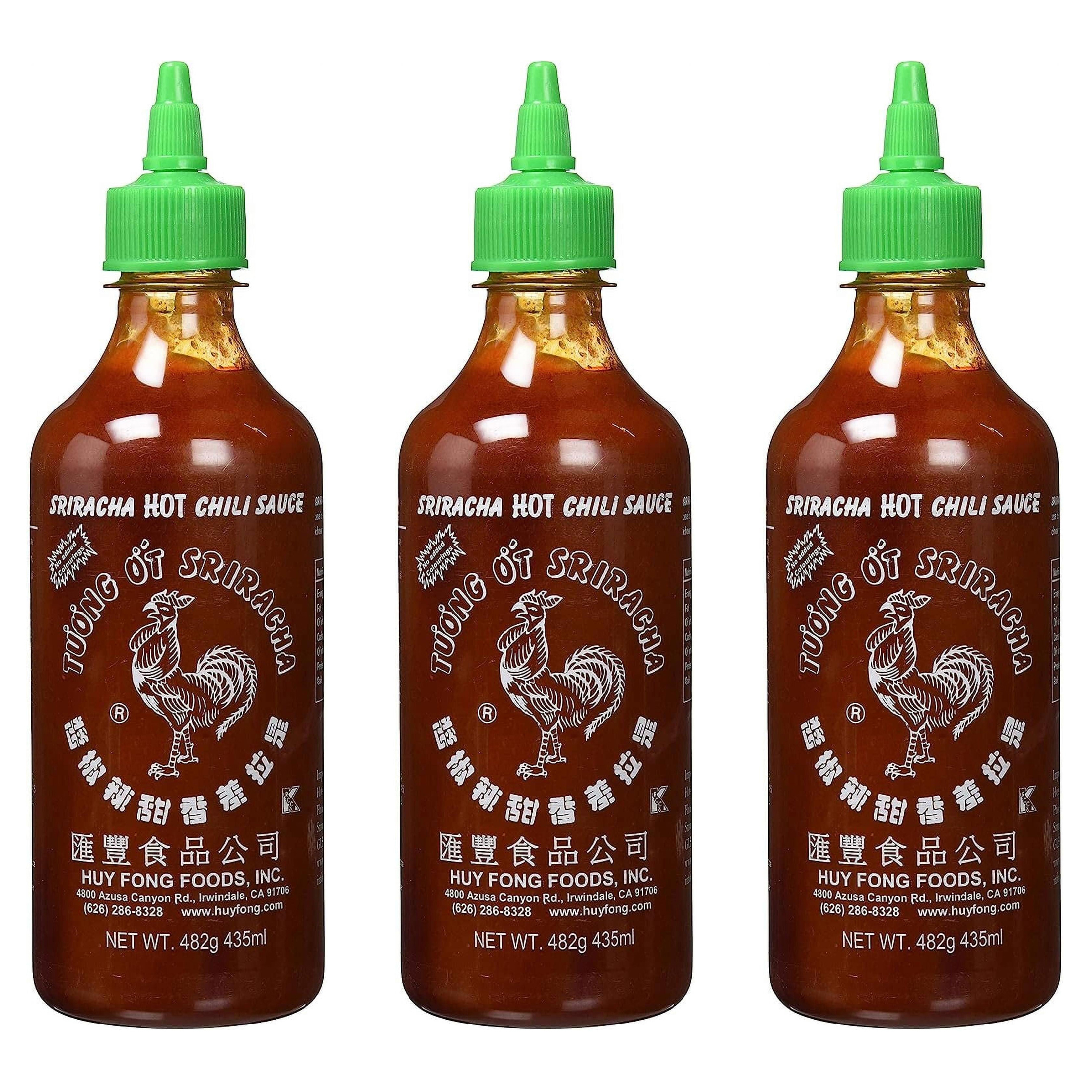 (6 pack) Huy Fong Foods Sriracha Hot Chili Sauce, Medium (17 oz.) thumbnail 2