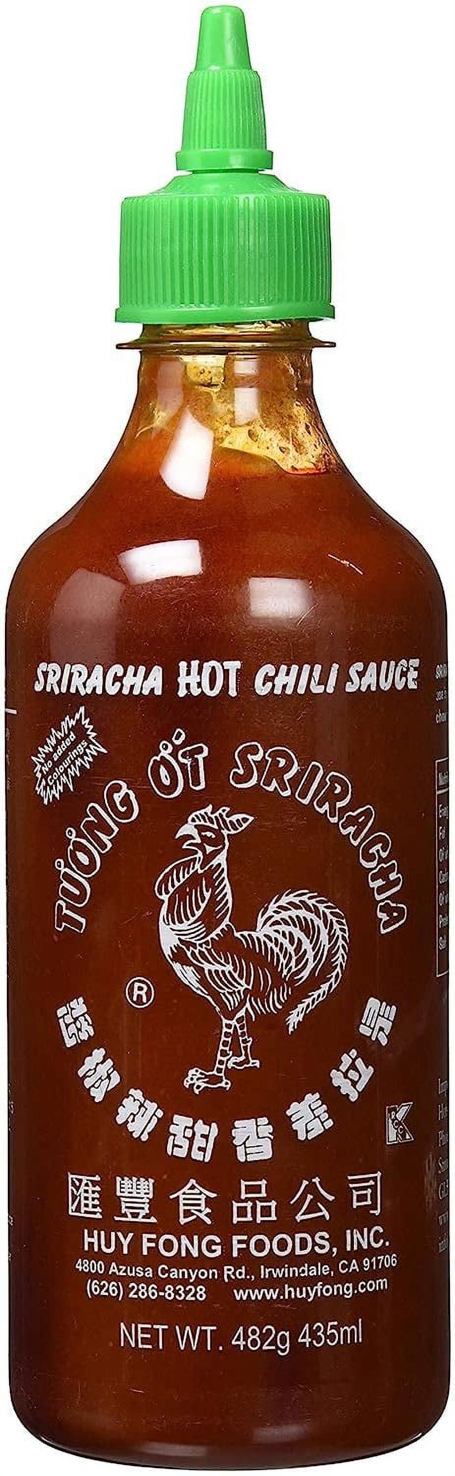 (6 pack) Huy Fong Foods Sriracha Hot Chili Sauce, Medium (17 oz.) thumbnail 4