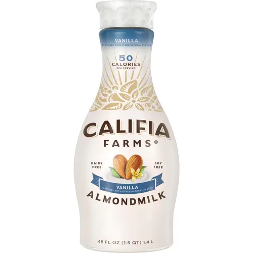 Califia Farms Vanilla Almond Milk, 48 Fluid Ounce -- 6 per case.