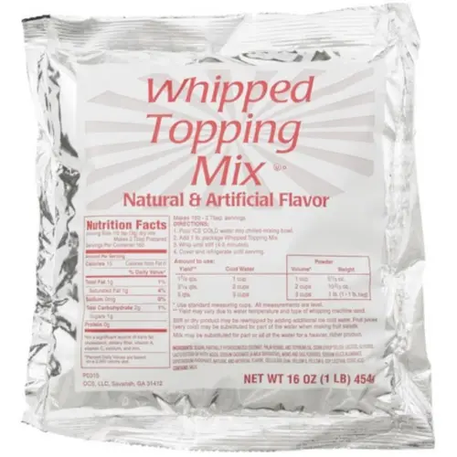 Chefs Companion Whipped Topping Mix Natural and Artificial Flavor,1 Pound