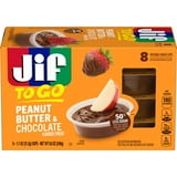 (3 pack) Jif To Go Peanut Butter & Chocolate Flavored Spread, 8 Single-Serve Cups, 1.1 Oz. Each thumbnail 2