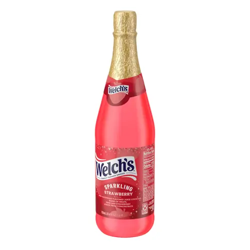 (2 pack) Welch's Non-Alcoholic Sparkling Strawberry Juice Cocktail, 25.4 fl oz Bottle thumbnail 4