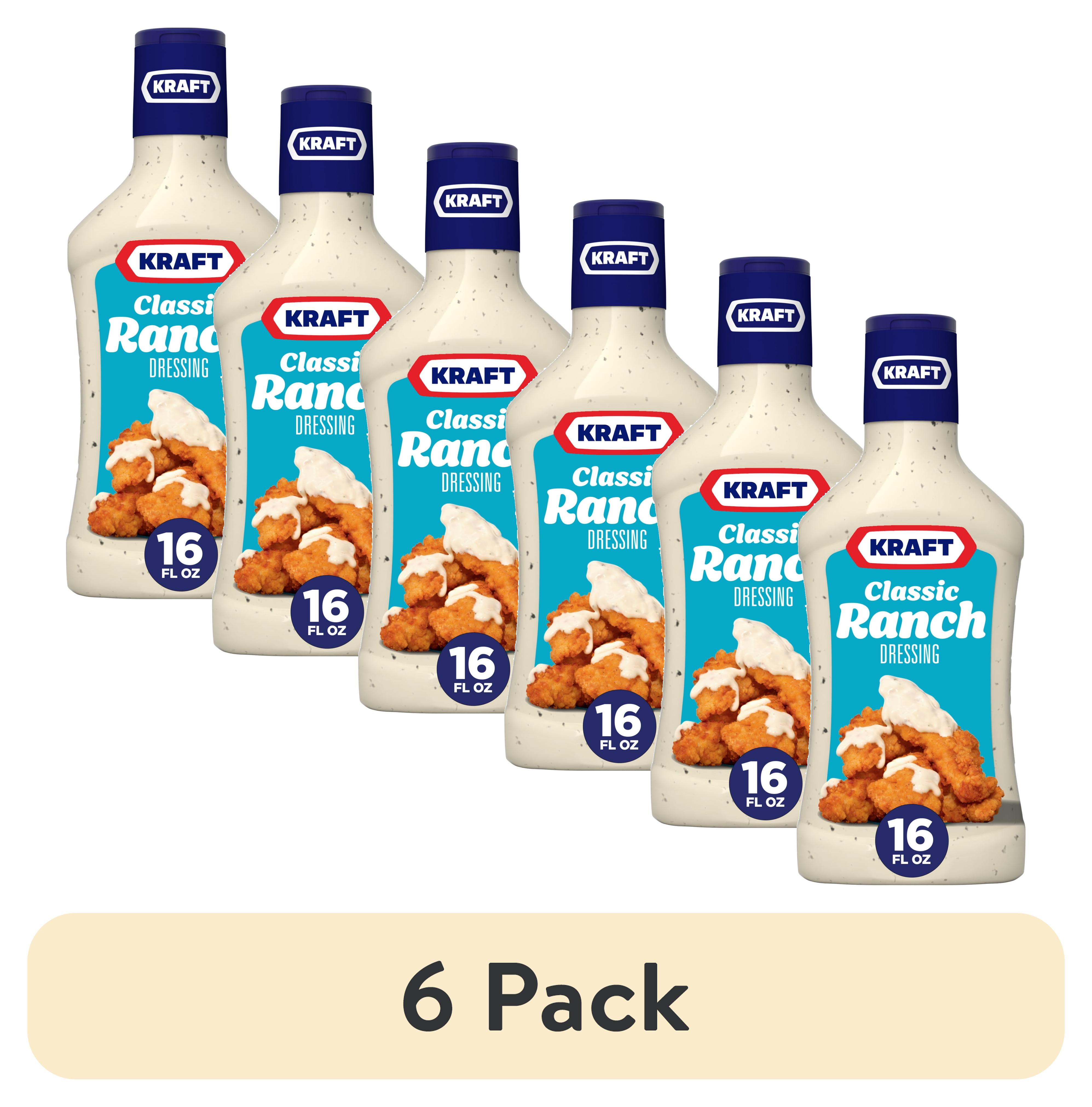 (6 pack) Kraft Classic Ranch Dressing, 16 fl oz Bottle