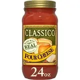 (4 pack) Classico Four Cheese Spaghetti Pasta Sauce, 24 oz. Jar thumbnail 2