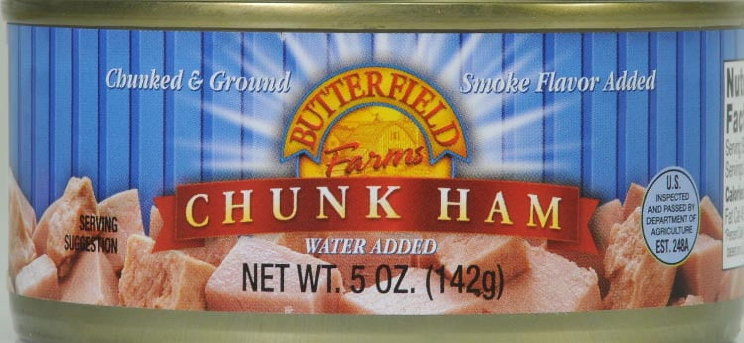 Butterfield Farms Chunked  Ham, in Water, 5 oz,  Shelf Stable, Aluminum Can thumbnail 2