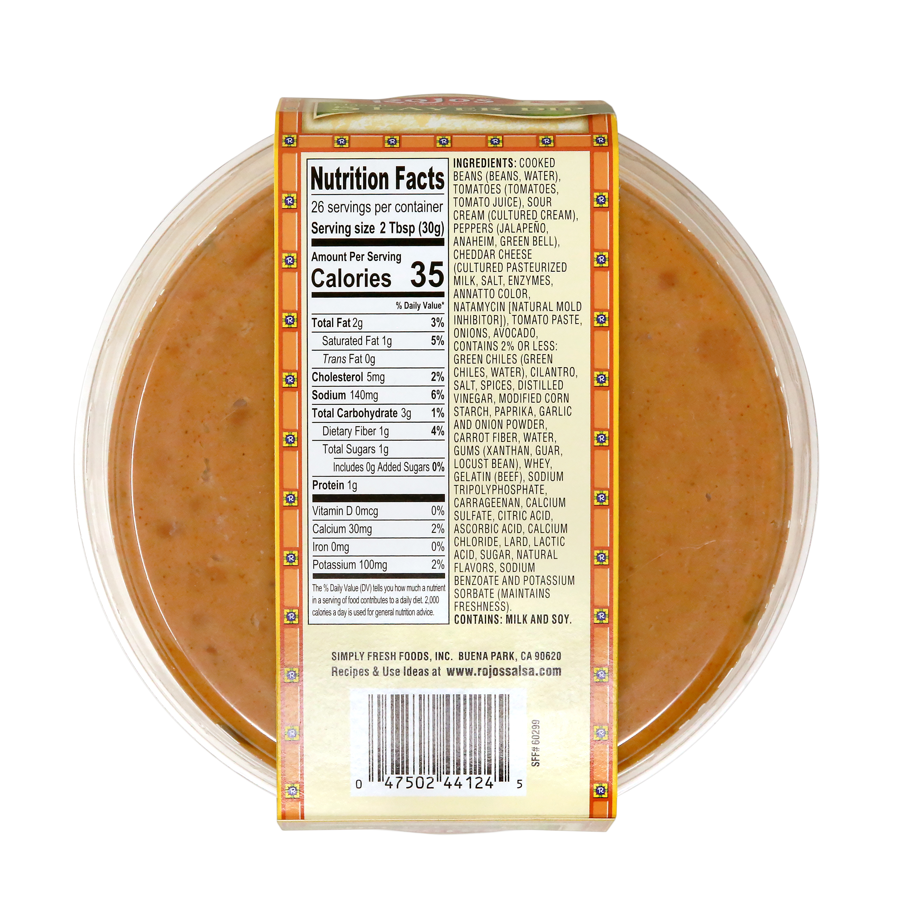 Rojo's Classic 5 Layer Dip, 1 - 28oz, Refrigerated thumbnail 2