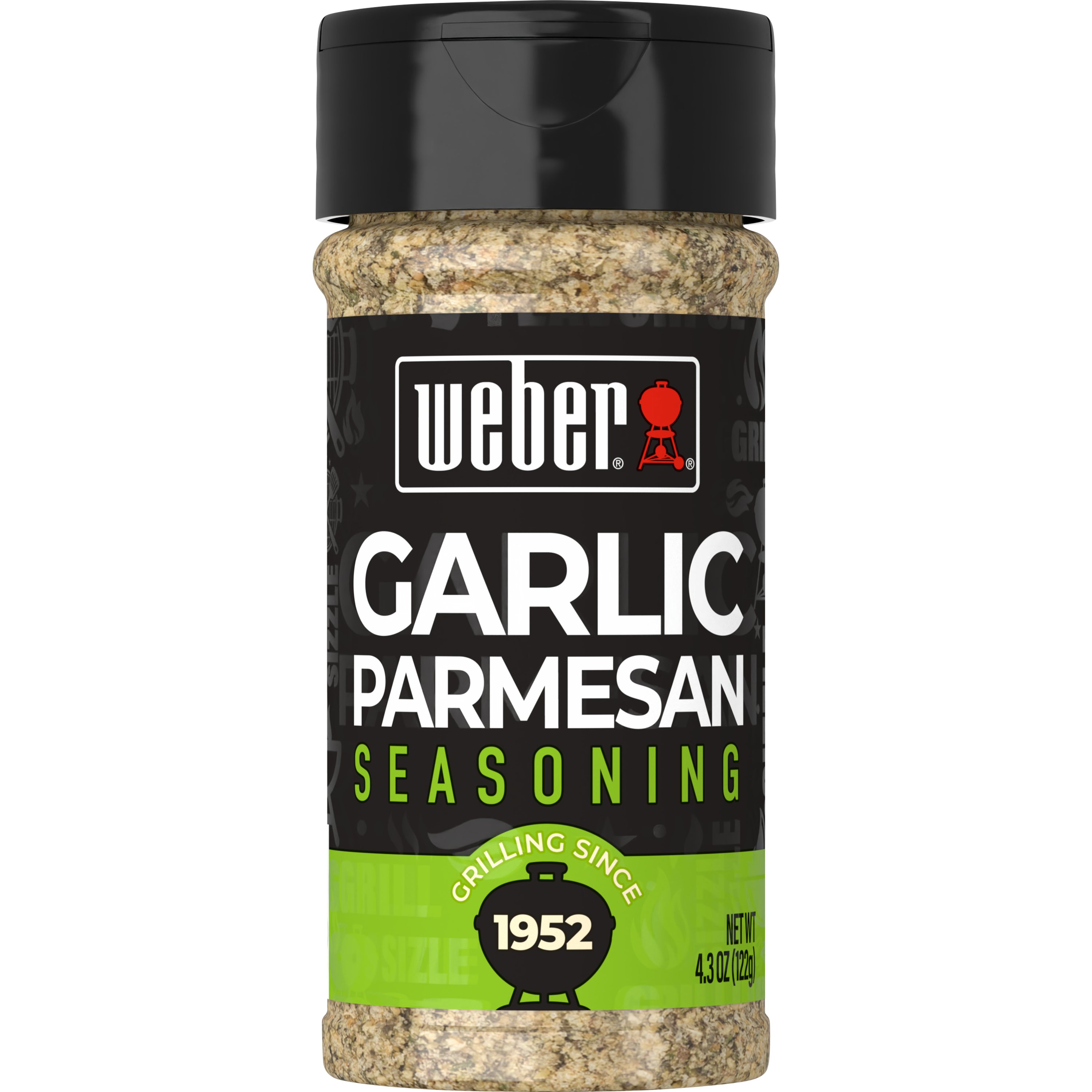 Weber Garlic Parmesan Seasoning, Gluten Free, 4.3 oz