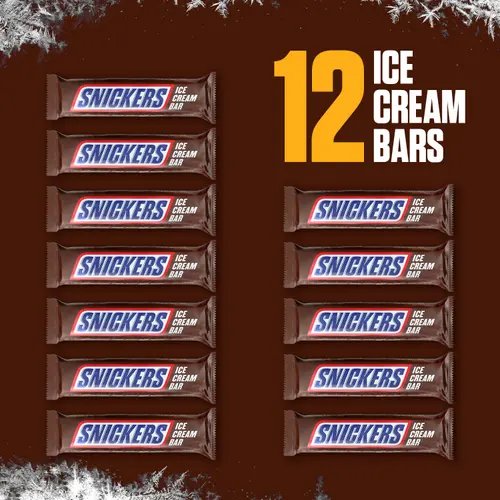 Snickers Creamy Peanut Butter Ice Cream Bars, 24 fl oz, 12 Pack thumbnail 4