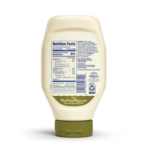 Blue Plate Light Mayonnaise with Olive Oil, 18 fl oz Squeeze Bottle thumbnail 4