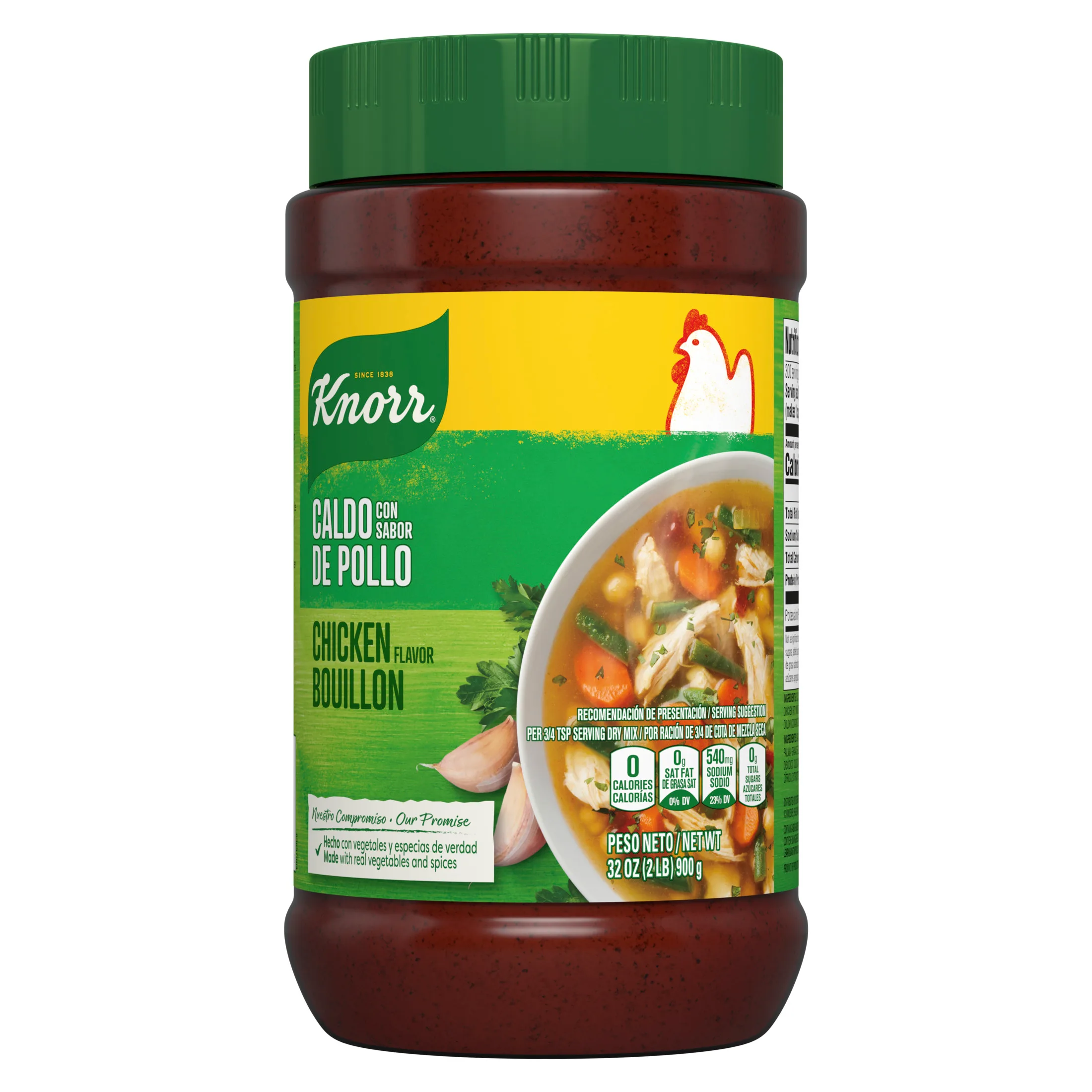 Knorr Shelf Stable Granulated Chicken Bouillon, 32 oz Jar