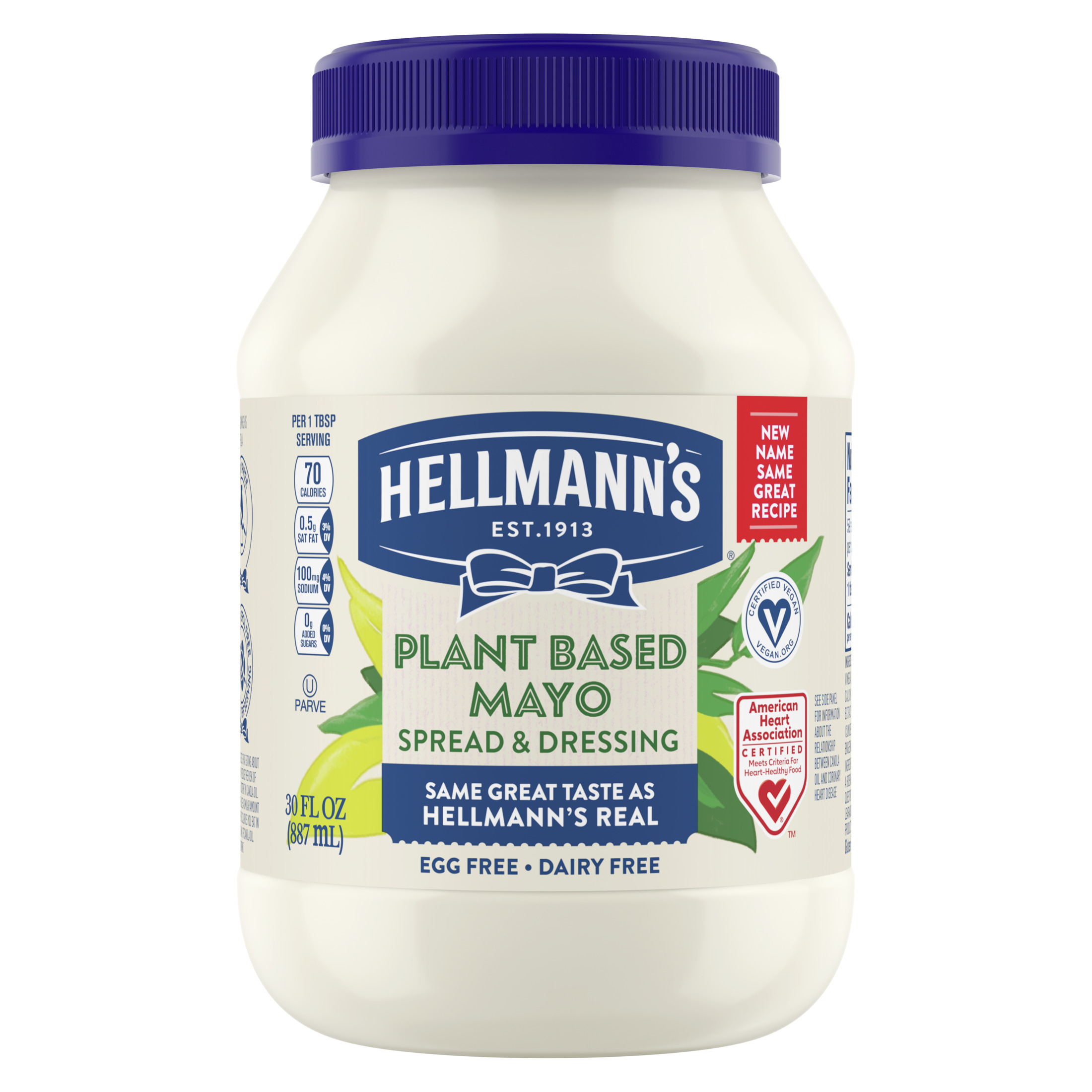 Hellmann's Plant Based Mayonnaise Spread & Dressing, 30 oz