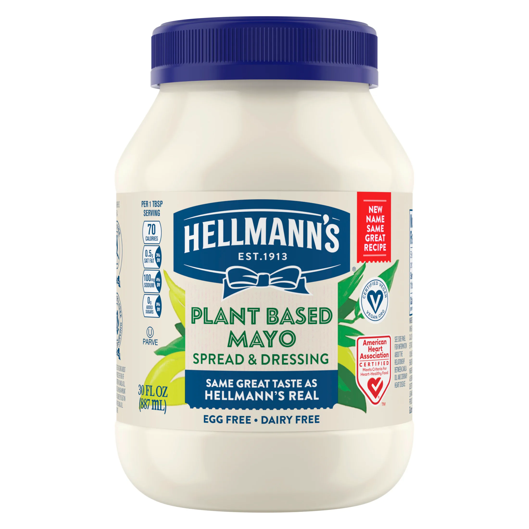 Hellmann's Plant Based Mayonnaise Spread & Dressing, 30 oz
