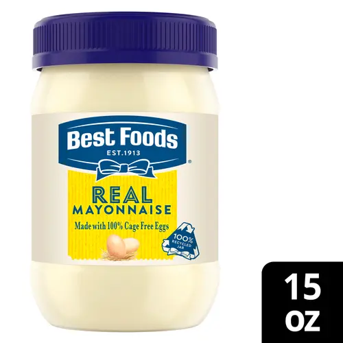 Best Foods Made with Cage Free Eggs Real Mayonnaise, Condiments, 15 fl oz Jar thumbnail 2