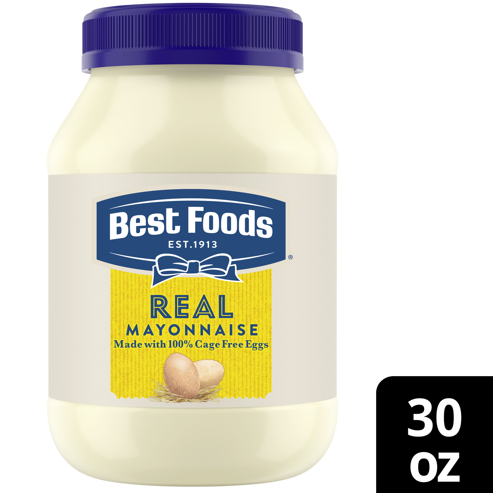 Best Foods Real Mayonnaise, Sandwich Spread Condiments, 30 fl oz Jar thumbnail 2