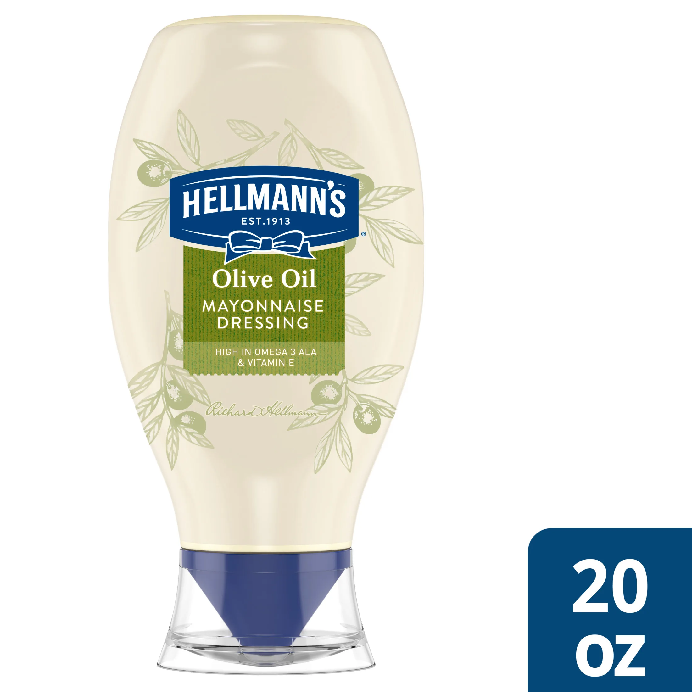 Hellmann's Mayonnaise Dressing with Olive Oil Rich in Omega-3 ALA 20 oz
