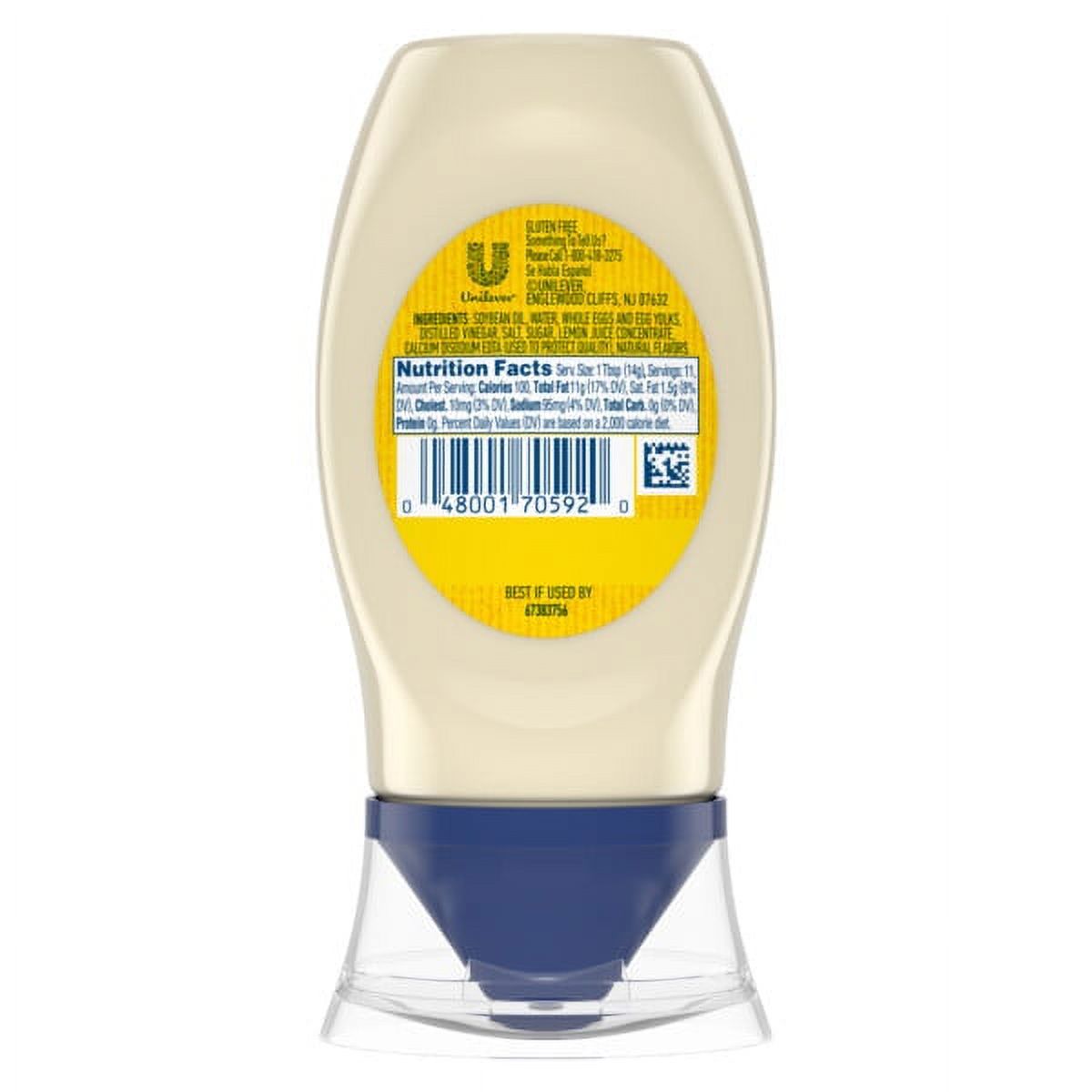 Hellmann's Real Mayonnaise Made with Cage Free Eggs, Condiments, 5.5 oz thumbnail 4