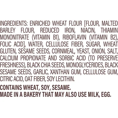 Thomas' Bagel Thins Everything Bagels, 8 count, Pre-sliced Bagels, 13 oz Bag thumbnail 4