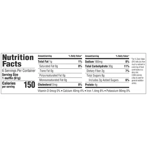 Thomas' Cinnamon Raisin English Muffin, 6 count, English Muffins, 13 oz Tray thumbnail 3