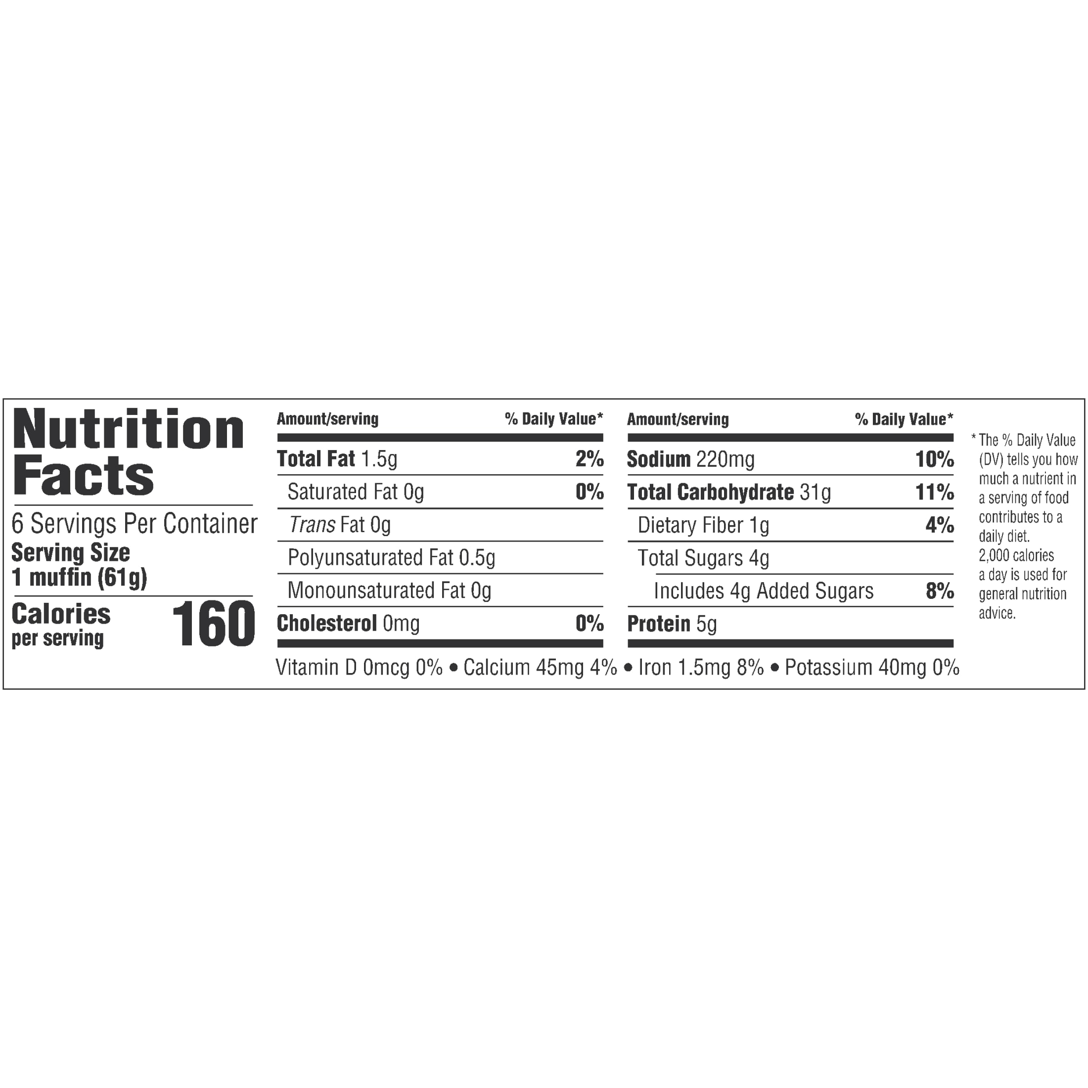 Thomas' Nooks & Crannies Blueberry English Muffins, 6 count, English Muffins, 13 oz Tray thumbnail 3