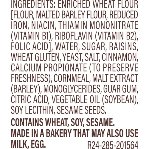 Thomas' Cinnamon Raisin Mini Bagels, 10 count, Pre-sliced Bagels, 15 oz Bag thumbnail 4