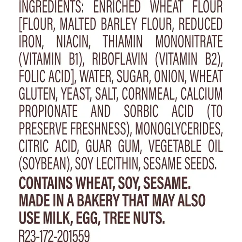 Thomas' Onion Bagels, 6 count, Pre-sliced Bagels, 20 oz Bag thumbnail 4