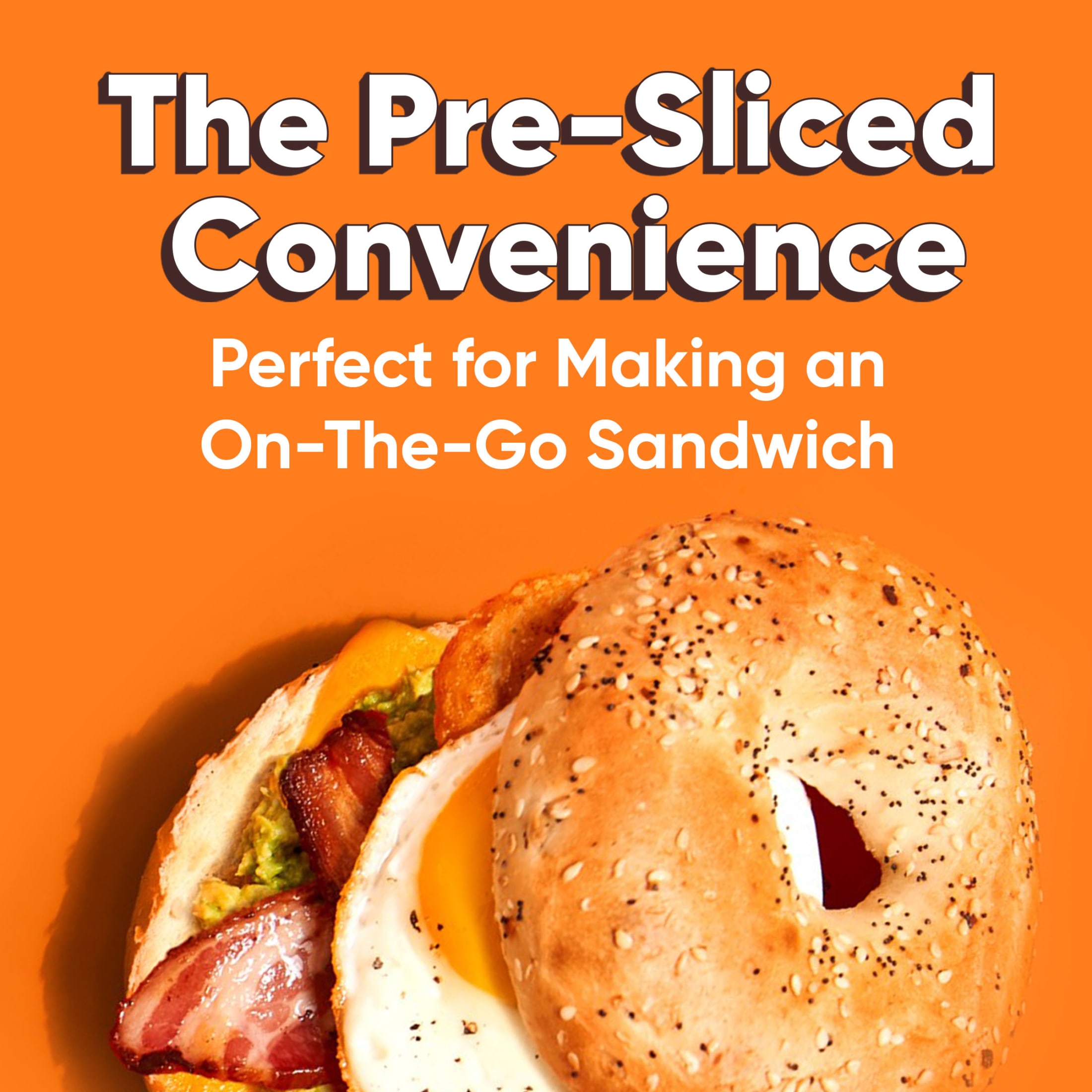 Thomas' Everything Bagels, 6 count, Pre-sliced Bagels, 20 oz Bag thumbnail 3