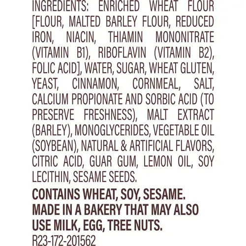 Thomas' Cinnamon Swirl Bagels, 6 count, Cinnamon Pre-sliced Bagels, 20 oz Bag thumbnail 4