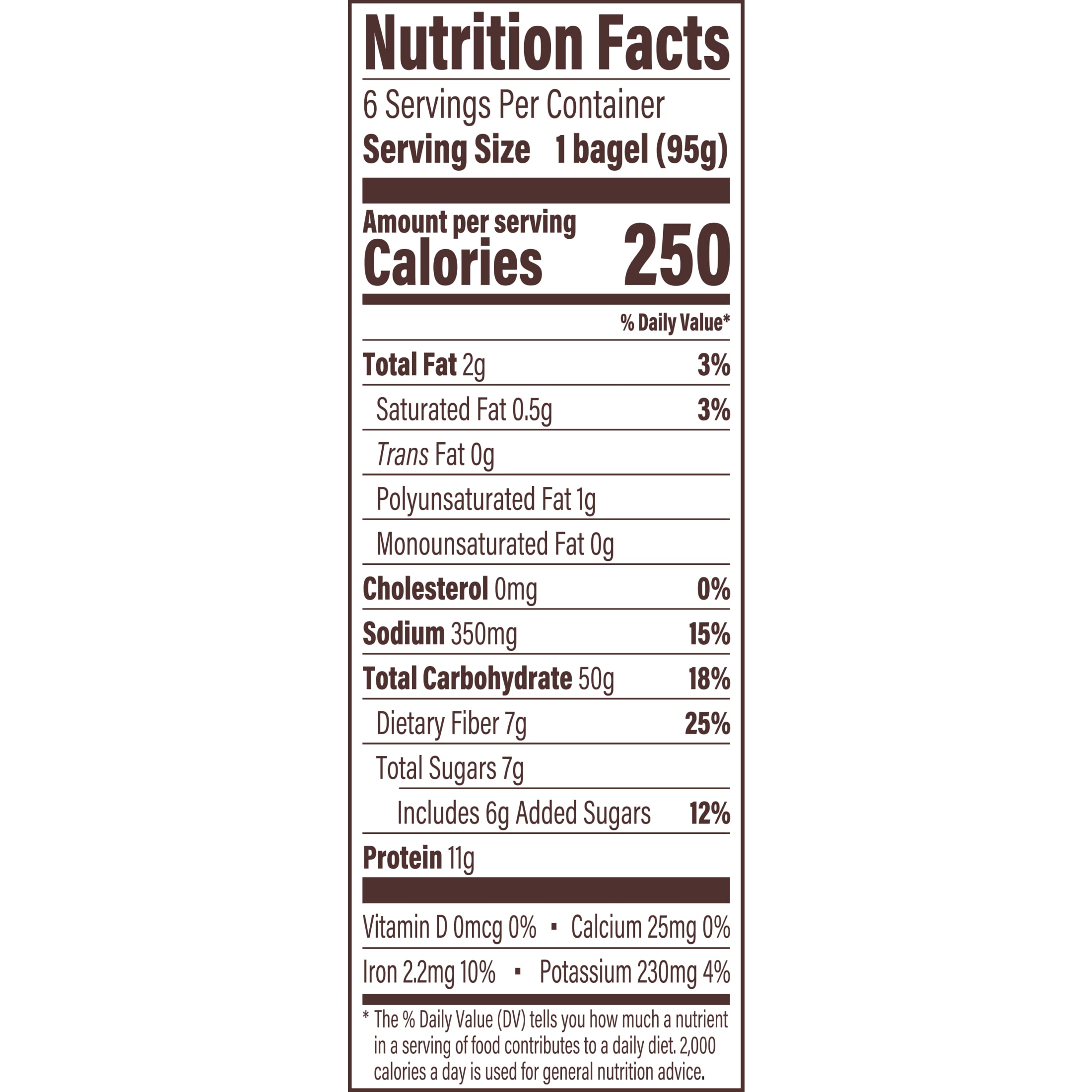 Thomas' Whole Wheat Bagels, 6 count, Pre-sliced Bagels, 20 oz Bag thumbnail 3