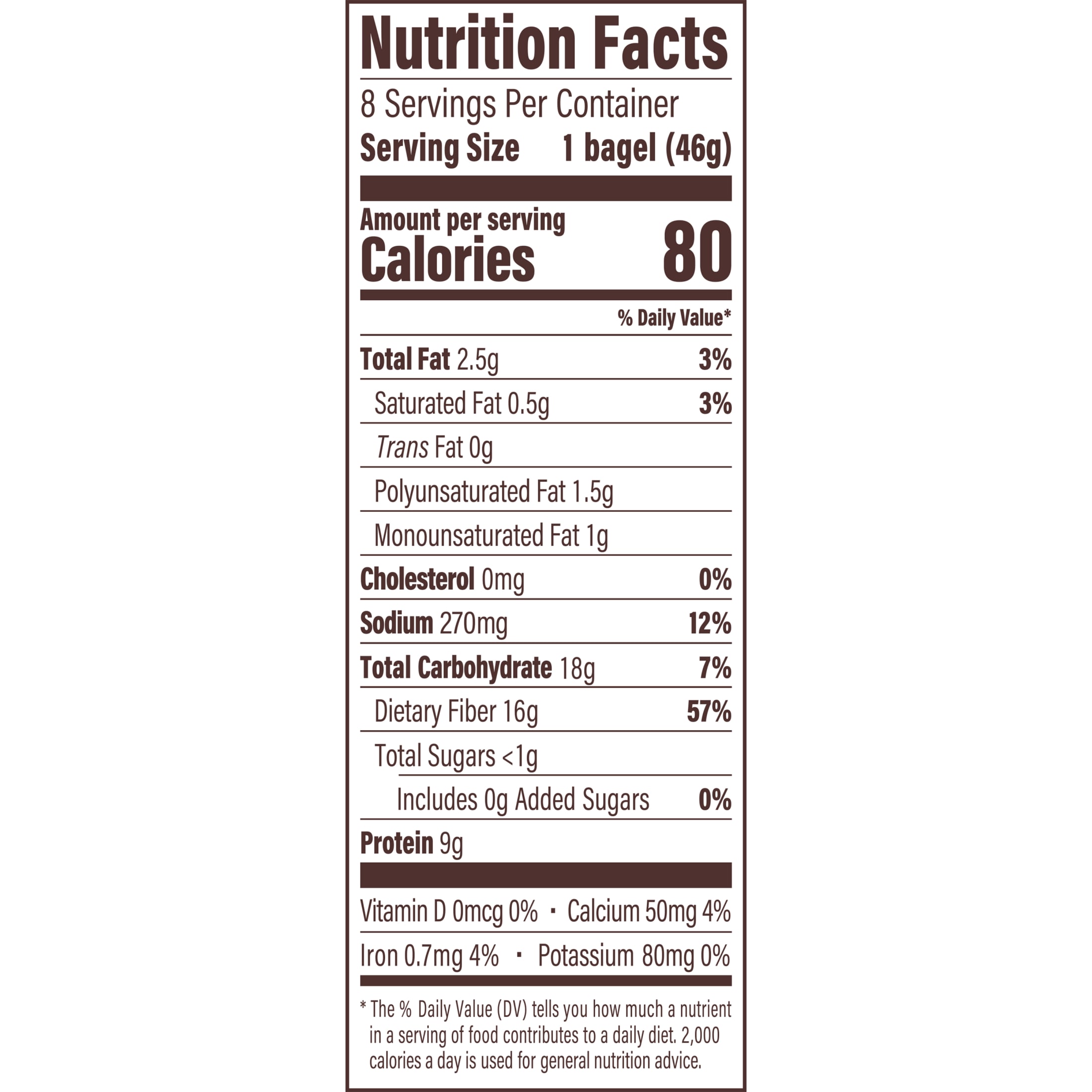 Thomas' Keto Plain Bagel Thins, 8 count, Pre-sliced Bagels, 13 oz Bag thumbnail 3