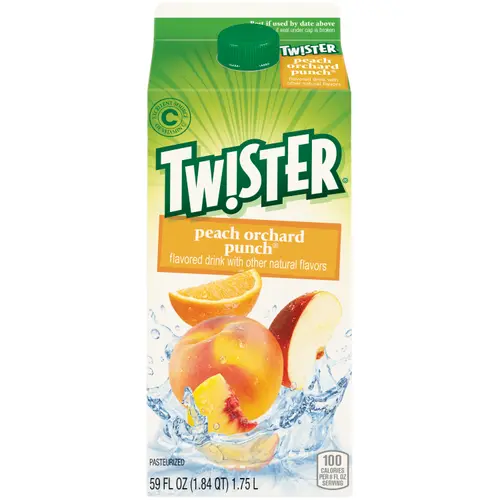 Twister Peach Orchard Punch Flavored Juice Drink, 59 fl oz