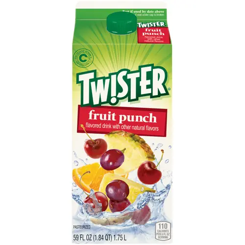 Tw!ster Flavored Drink, Fruit Punch, 59 Fl Oz Carton