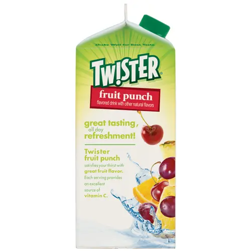 Tw!ster Flavored Drink, Fruit Punch, 59 Fl Oz Carton thumbnail 3