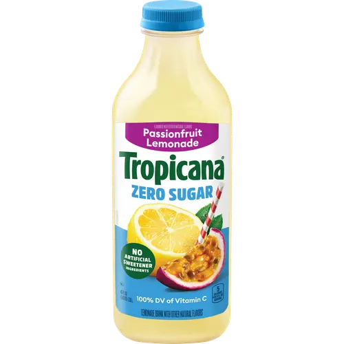 Tropicana Zero Sugar Passionfruit Lemonade, 46 fl oz Bottle