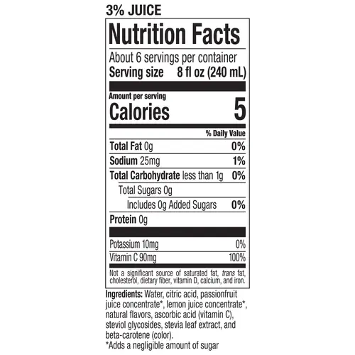 Tropicana Zero Sugar Passionfruit Lemonade, 46 fl oz Bottle thumbnail 3