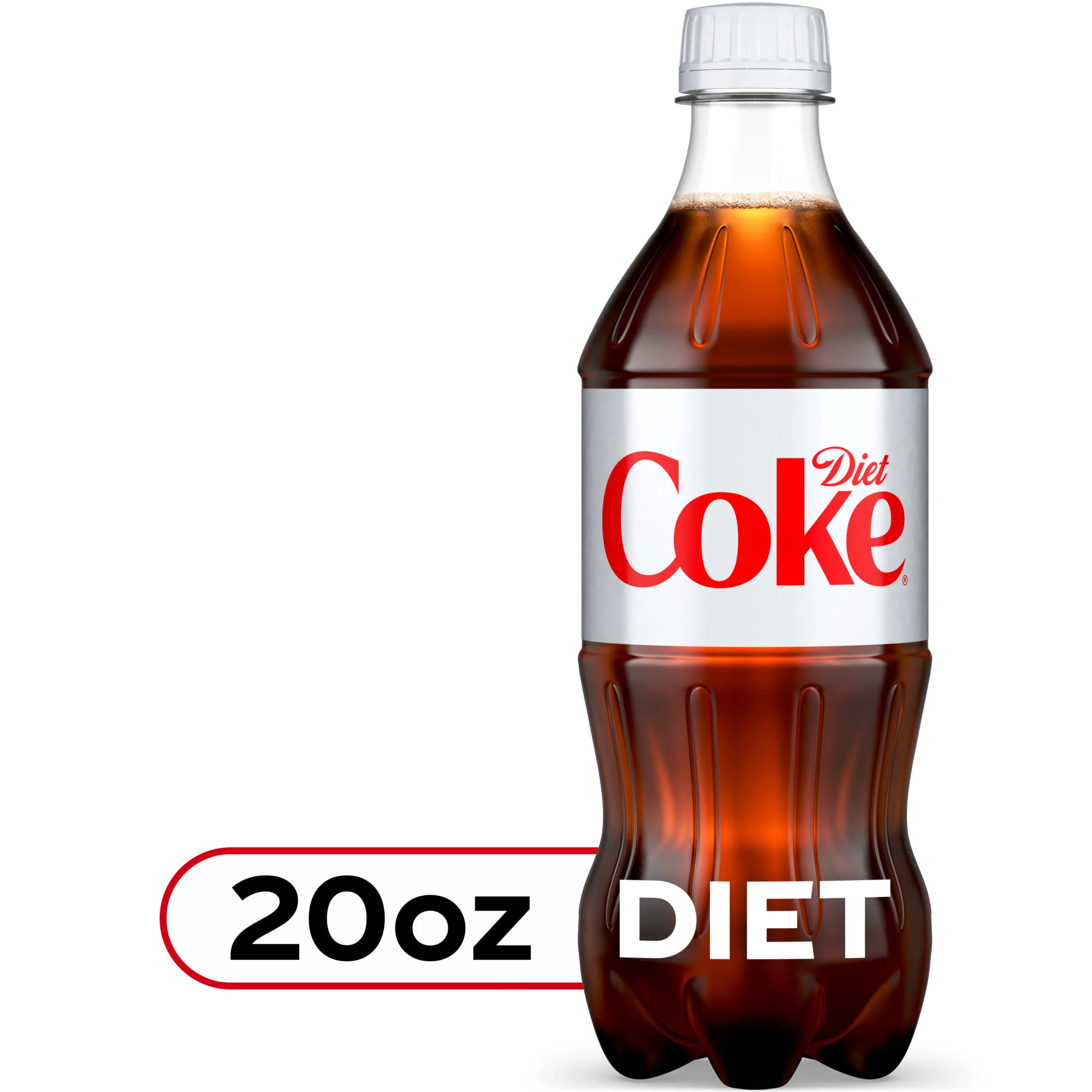 Diet Coke Diet Cola Soda Pop, 20 fl oz Bottle