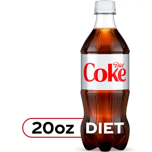 Diet Coke Diet Cola Soda Pop, 20 fl oz Bottle