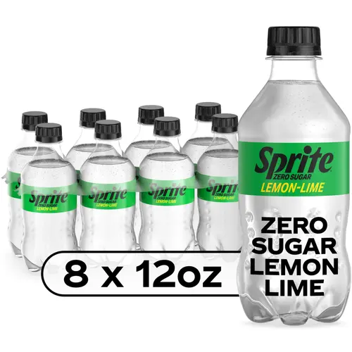 Sprite Zero Sugar Lemon Lime Soda Pop, 12 fl oz, 8 Pack Bottles